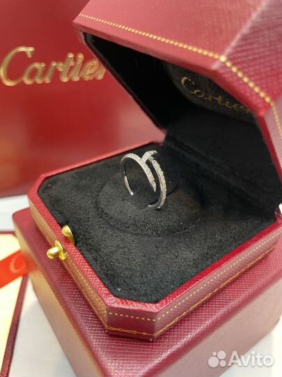 Кольцо из белого золота cartier juste un clou