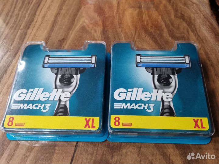 Gillette mach 3 XL Кассеты 8шт из Финляндии