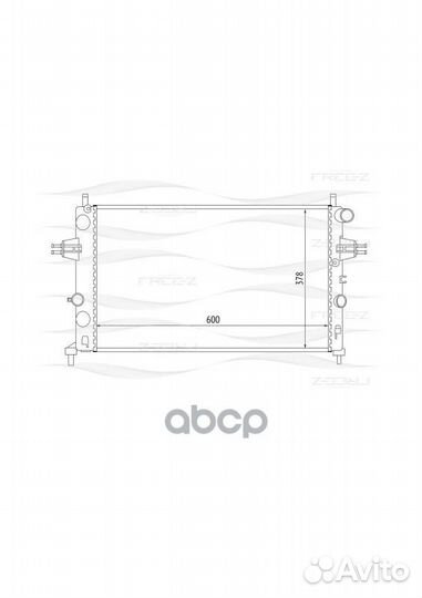 Радиатор системы охлаждения KK0160 free-Z