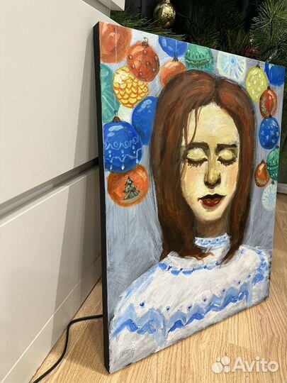 Авторская картина акрилом. В ожидании чуда