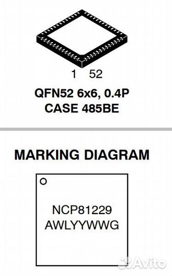 Микросхема NCP81229mntxg