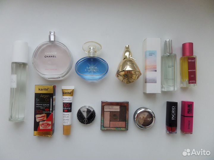 Парфюмерия, тени, помады пакетом, цена за 12 штук