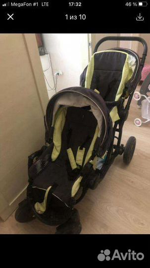 Коляска для двойни