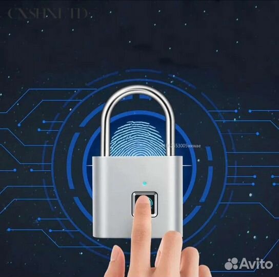 Замок с дактилоскопическим сканером