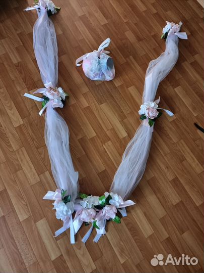 Украшения для свадьбы на машину