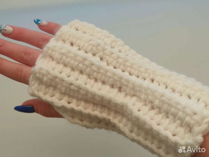 Митенки вязаные