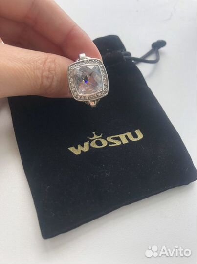 Кольцо серебро