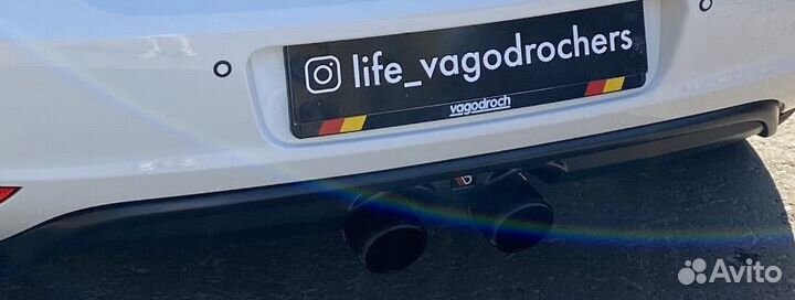 Диффузор на задний бампер golf 6