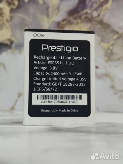 Батарея BAT акб Prestigio Muze PSP3511 3.8V 9.12Wh