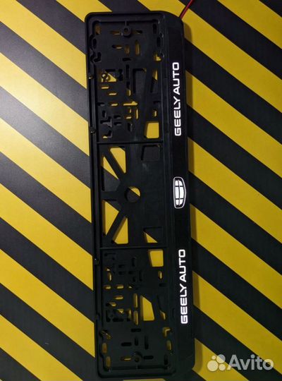 Рамка под номер с подсветкой надписи