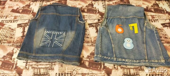 Джинсовая жилетка