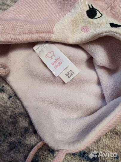 Комплект шапка, варежки