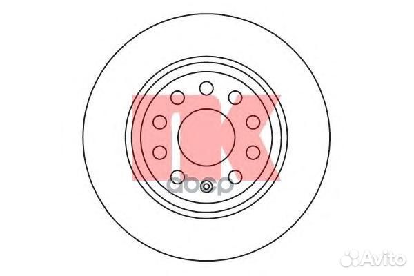 2047133NK диск тормозной задний VW Passat 1.6&