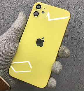 Корпус iPhone 11 желтый (yellow) Новый