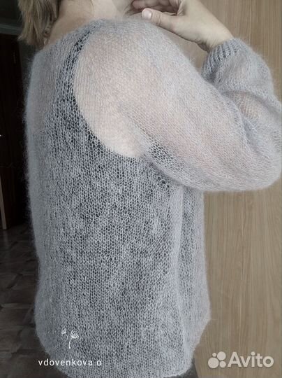 Джемпер паутинка из кид мохера