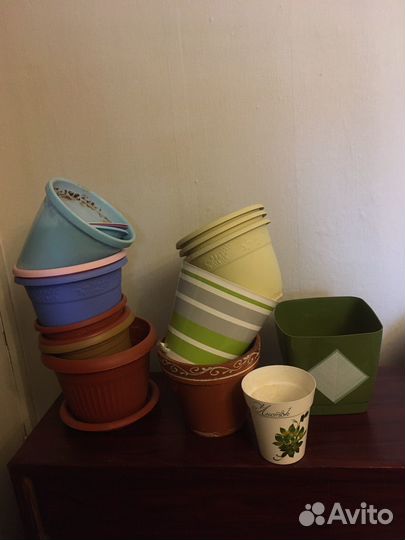 Цветочные горшки бу