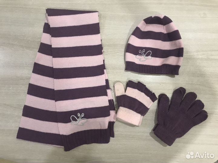 Шапки, шарфы, перчатки для девочки
