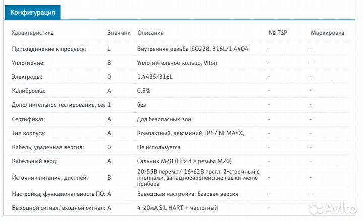 Promag 50H15-LB0A1AA0abaa