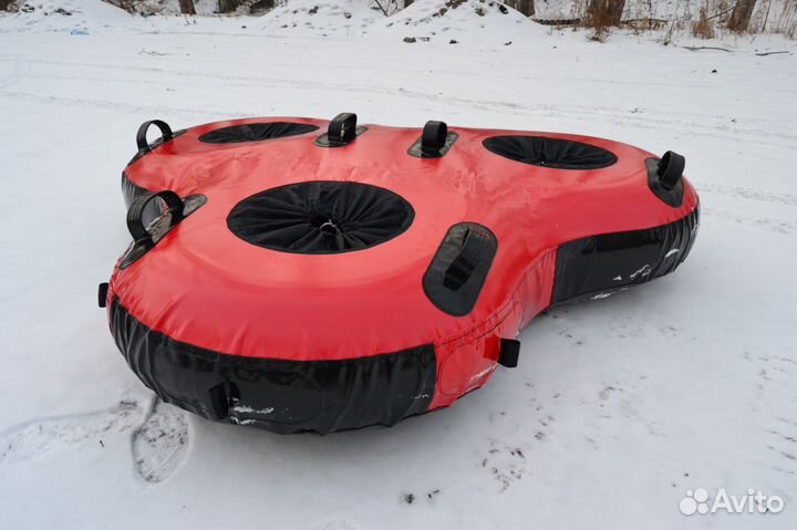 Тюбинг(надувные санки, плюшки) трехместные