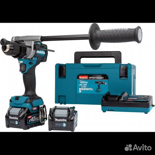 Аккумуляторная дрель шуруповерт Makita XGT HP001GD