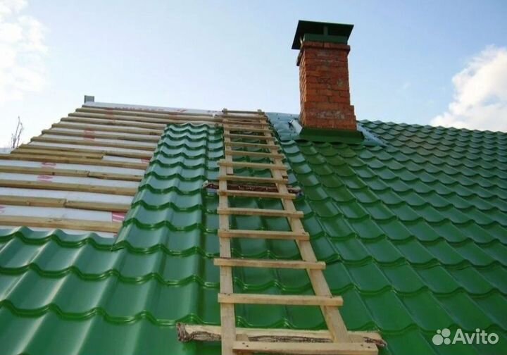 Строители, замена кровли, кровельщик