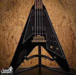 Epiphone Korina Flying V Bass Ebony 2000 Korea