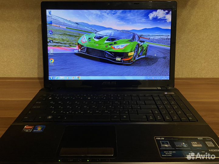 Офисный Ноутбук Asus/AMD/4gb/2Видеокарты/HDD 320gb