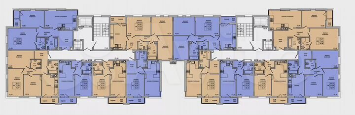 2-к. квартира, 79,4 м², 5/8 эт.