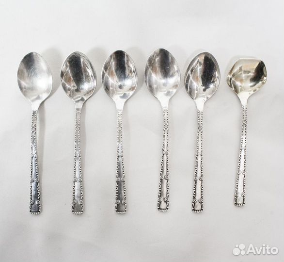 Набор чайные ложки С днем рождения 6 шт, в коробке