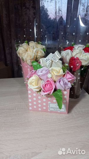 Мыльные розы букеты