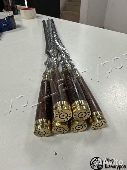 Шампура с деревянной ручкой