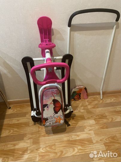 Детский снегокат с ручкой