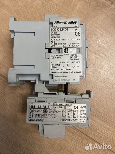 Контактор allen bradley 100-с12*01