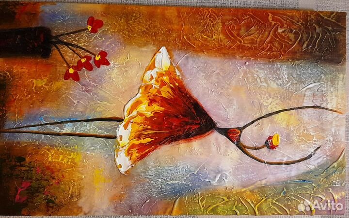 Три картины 30 Х 50 см без рамок