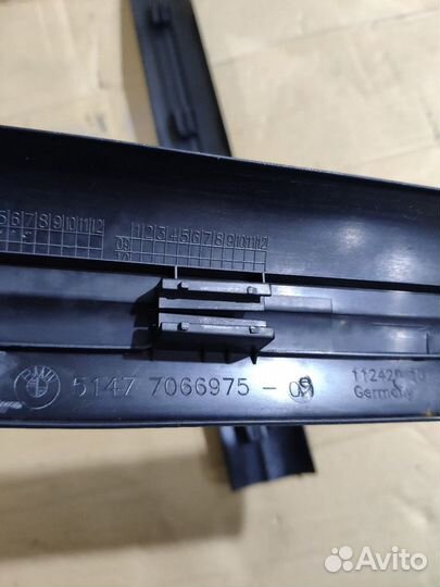 Накладка порогов внутренние BMW Е87