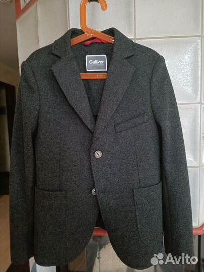 Пиджак для мальчика кэжуал размер 146