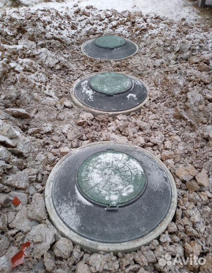 Копка траншей для водопровода /Чистка питьевых кол