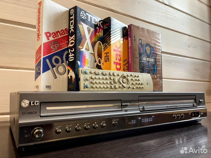 VHS DVD 6голов комплект состояние LG