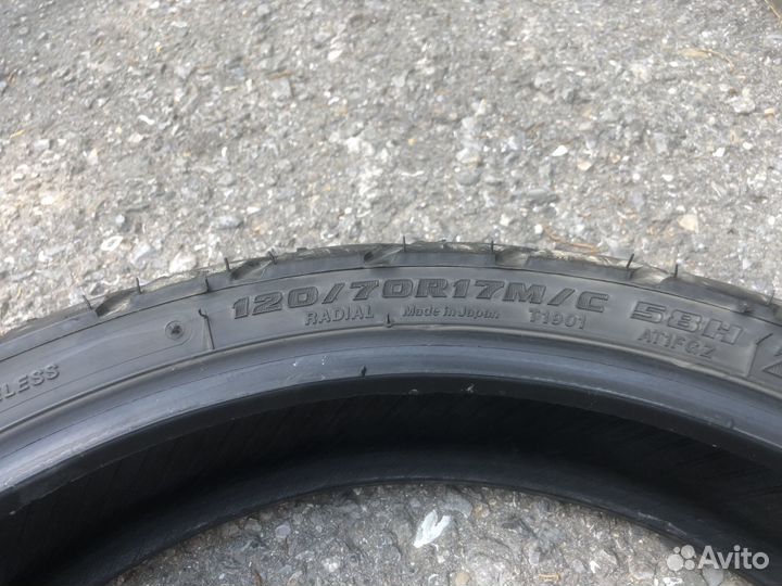 Bridgestone battlax adventurecross разноширокие