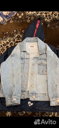 Джинсовая куртка zara для девочки 116