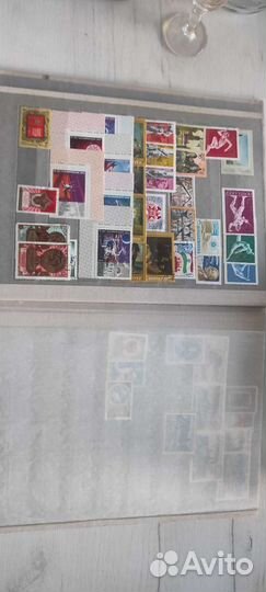 Марки с альбомом