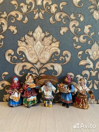 Ватные елочные игрушки