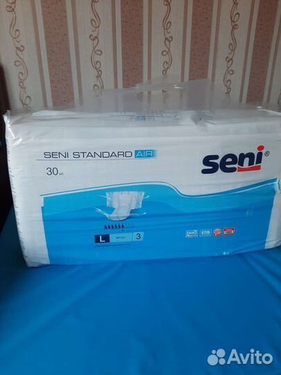 Памперсы для взрослых seni standart air 3 L