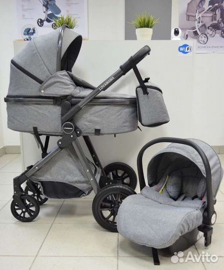 Новая Коляска трансформер 3в1/2в1(lovamama)