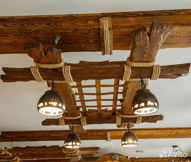 Фальш балка из дерева на потолок