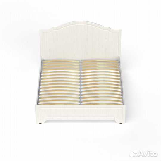 Кровать Ливерпуль 1600 с основанием цвет ясень ваниль/белый