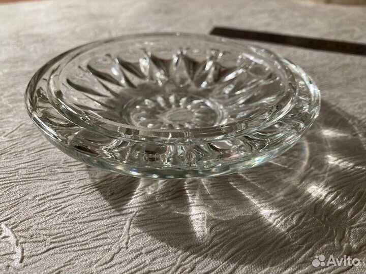 Икорница ссср. Толстое стекло. Редкое исполнение