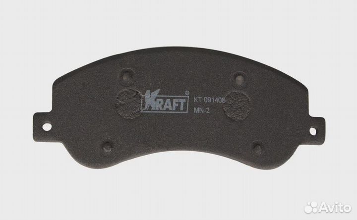 Колодки тормозные дисковые передние kraft KT 09140