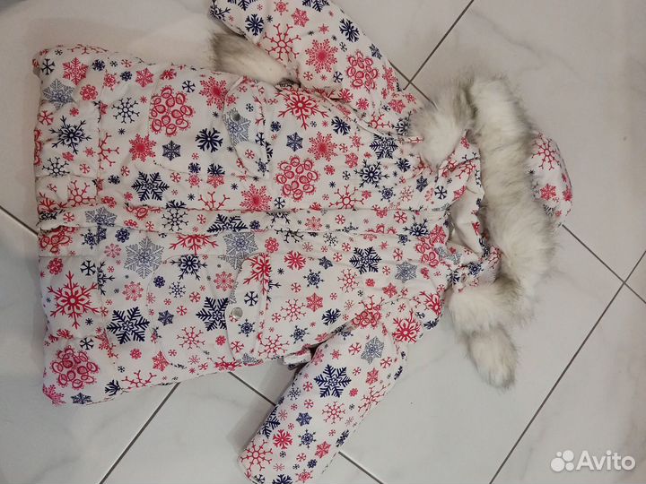 Куртка зимняя для девочки 92