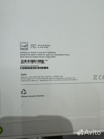 iPad Air 11 m2 2024 128gb wifi